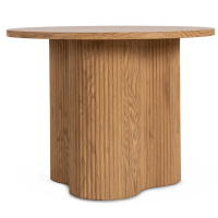 Stolik kawowy okrągły, lamelowa podstawa Arion 60 cm