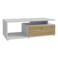 Stolik kawowy nowoczesny prostokątny do salonu Como Secret Grey / Dąb Mauvella