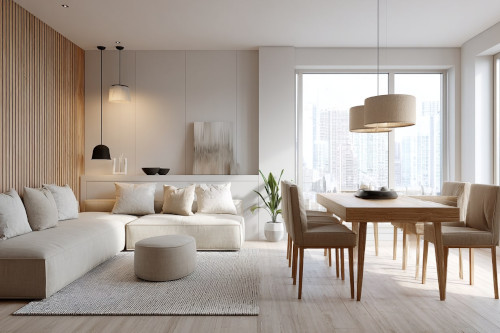 Czy krzesła muszą być w kolorze kanapy?