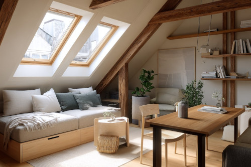 Jak urządzić pokój na poddaszu ze skosami?
