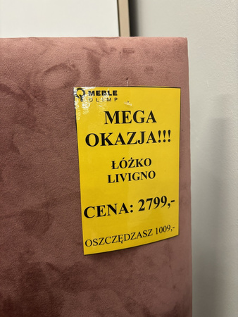 Łożko tapicerowane do pokoju młodzieżowego 120x200 Livigno Outlet