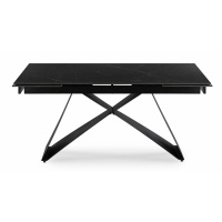 Stół rozkładany prostokątny ceramiczny czarny Victor