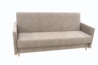 Wersalka beżowa rozkładana z pojemnikiem na pościel Frodo