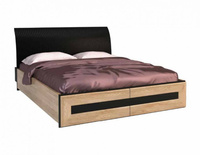 Łóżko 160x200 z tapicerowanym zagłówkiem do sypialni Corino Mebin