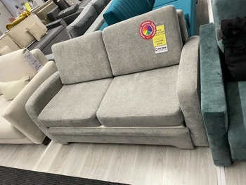 Sofa trzyosobowa rozkładana szara do pokoju, salonu, jadalni Impuls Meblar Outlet